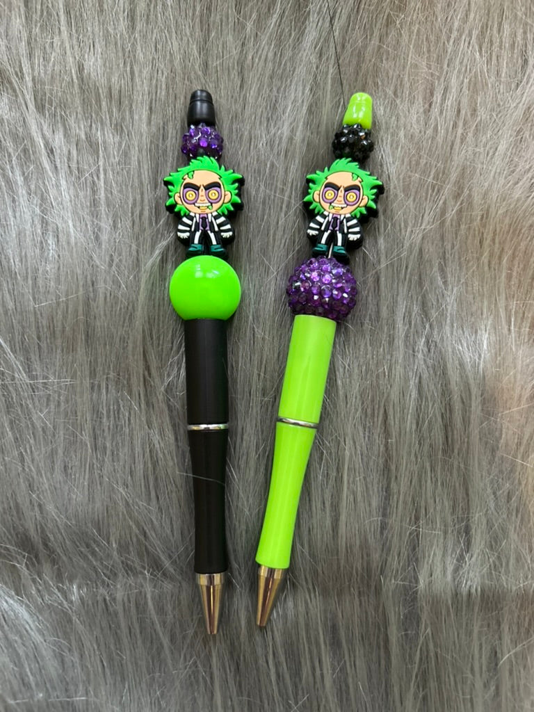 Beetlejuice Beaded Pen