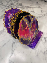 Load image into Gallery viewer, Geode Coaster Set
